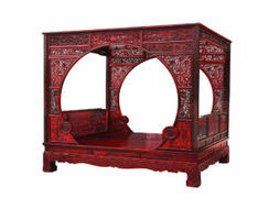 红酸枝架子床回收